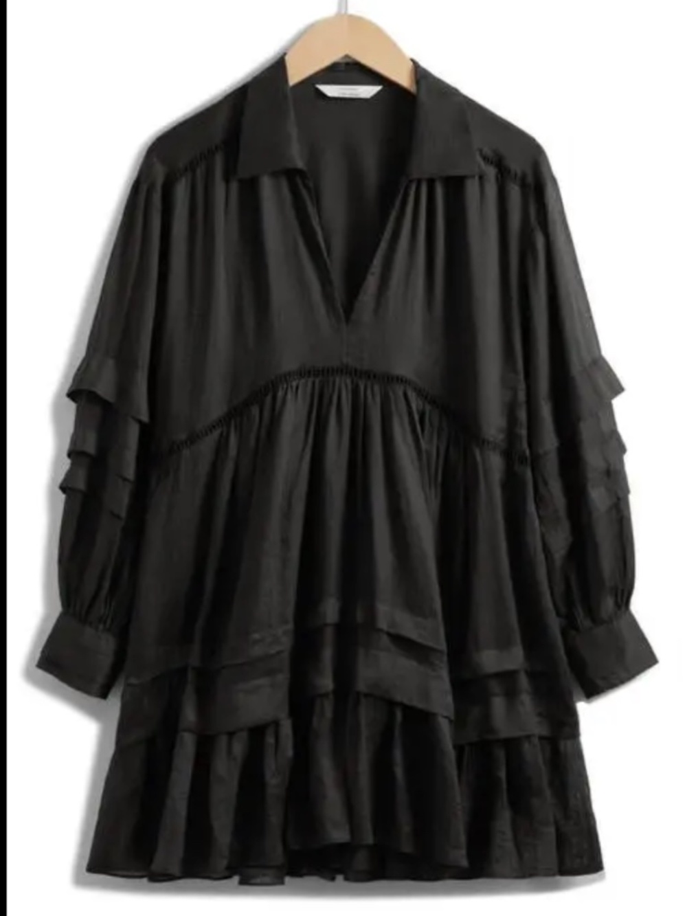 NWT & OTHER STORIES Pintuck Long Sleeve Dress - XL
